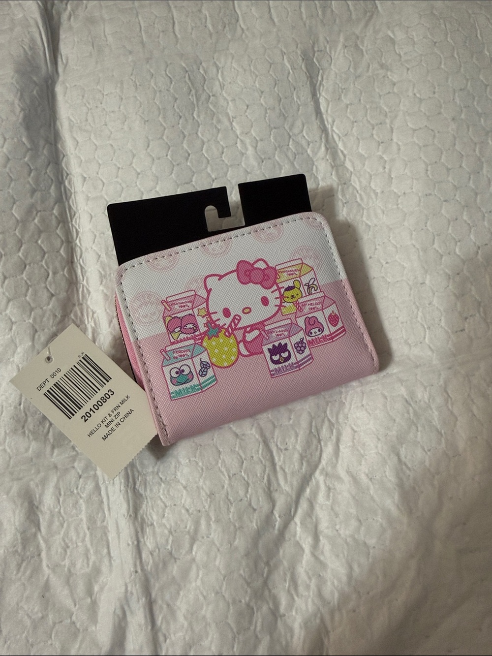 Sanrio Hello Kitty Pink & White Zip Wallet